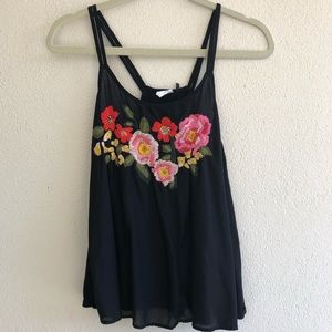 Anthropologie embroidered  cami